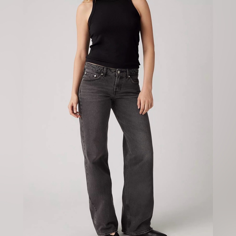 Levi's Dark Gray Straight Jeans